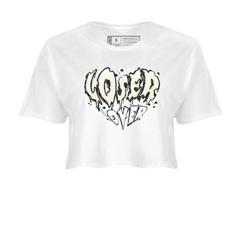 5s Sail shirt to match jordans Melting Loser Lover sneaker tees Air Jordan 5 Sail SNRT Sneaker Release Tees White 2 crop length shirt