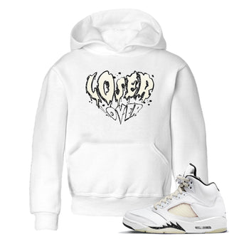 5s Sail shirt to match jordans Melting Loser Lover sneaker tees Air Jordan 5 Sail SNRT sneaker release tees baby toddler White 1 cotton Shirt