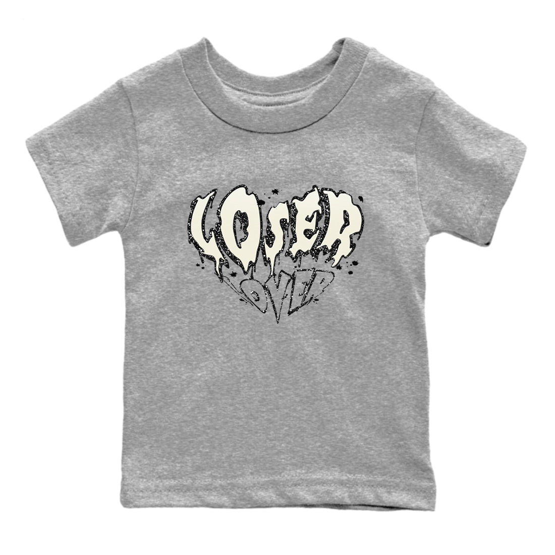 5s Sail shirt to match jordans Melting Loser Lover sneaker tees Air Jordan 5 Sail SNRT sneaker release tees baby toddler Heather Grey 2 cotton Shirt