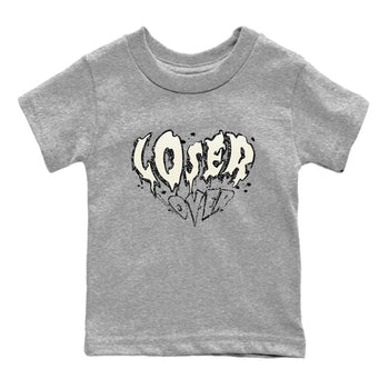 5s Sail shirt to match jordans Melting Loser Lover sneaker tees Air Jordan 5 Sail SNRT sneaker release tees baby toddler Heather Grey 2 cotton Shirt