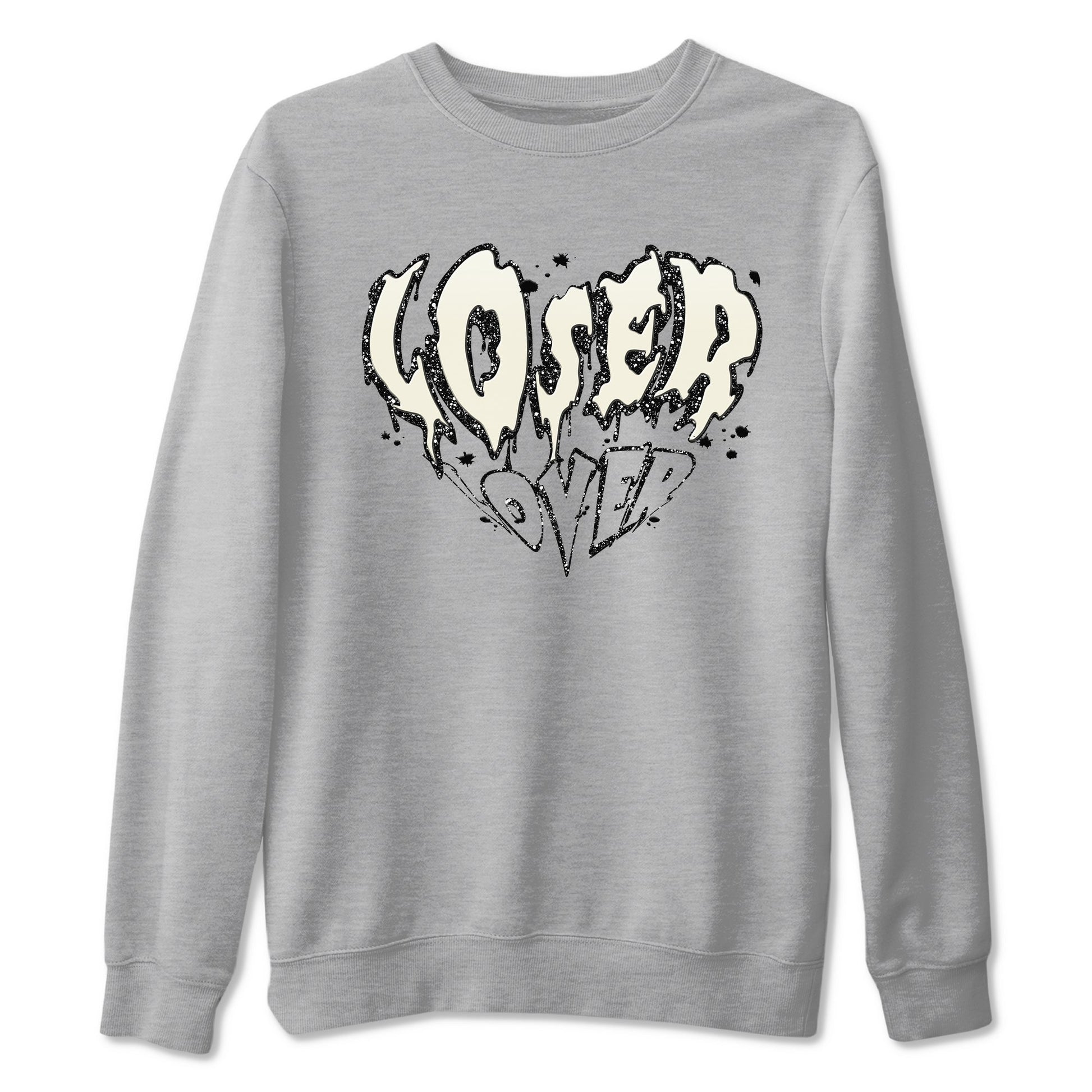 5s Sail shirt to match jordans Melting Loser Lover sneaker tees Air Jordan 5 Sail SNRT Sneaker Release Tees unisex cotton Heather Grey 2 crew neck shirt