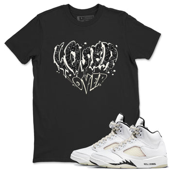 5s Sail shirt to match jordans Melting Loser Lover sneaker tees Air Jordan 5 Sail SNRT Sneaker Release Tees unisex cotton Black 1 crew neck shirt