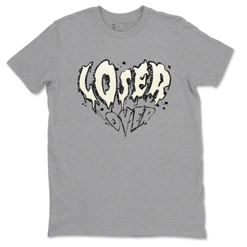 5s Sail shirt to match jordans Melting Loser Lover sneaker tees Air Jordan 5 Sail SNRT Sneaker Release Tees unisex cotton Heather Grey 2 crew neck shirt