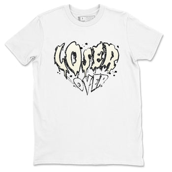 5s Sail shirt to match jordans Melting Loser Lover sneaker tees Air Jordan 5 Sail SNRT Sneaker Release Tees unisex cotton White 2 crew neck shirt