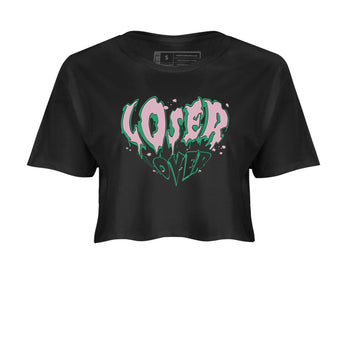 Dunk Low Medium Soft Pink Malachite shirt to match jordans Melting Loser Lover sneaker tees Dunk Medium Soft Pink Malachite SNRT Sneaker Release Tees Black 2 crop length shirt