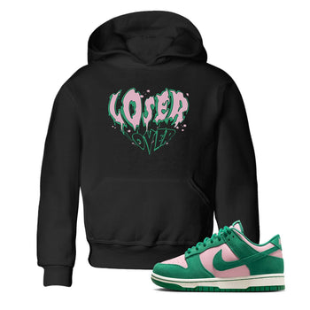 Dunk Low Medium Soft Pink Malachite shirt to match jordans Melting Loser Lover sneaker tees Dunk Retro SE Medium Soft Pink Malachite SNRT sneaker release tees baby toddler Black 1 cotton Shirt