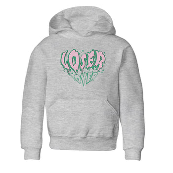 Dunk Low Medium Soft Pink Malachite shirt to match jordans Melting Loser Lover sneaker tees Dunk Retro SE Medium Soft Pink Malachite SNRT sneaker release tees baby toddler Heather Grey 2 cotton Shirt