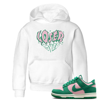 Dunk Low Medium Soft Pink Malachite shirt to match jordans Melting Loser Lover sneaker tees Dunk Retro SE Medium Soft Pink Malachite SNRT sneaker release tees baby toddler White 1 cotton Shirt