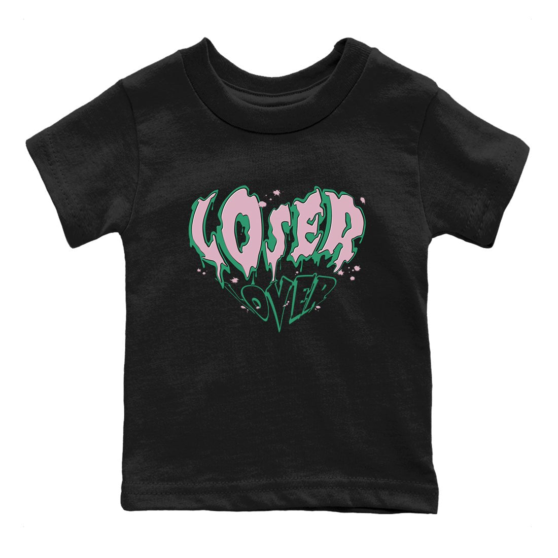 Dunk Low Medium Soft Pink Malachite shirt to match jordans Melting Loser Lover sneaker tees Dunk Retro SE Medium Soft Pink Malachite SNRT sneaker release tees baby toddler Black 2 cotton Shirt