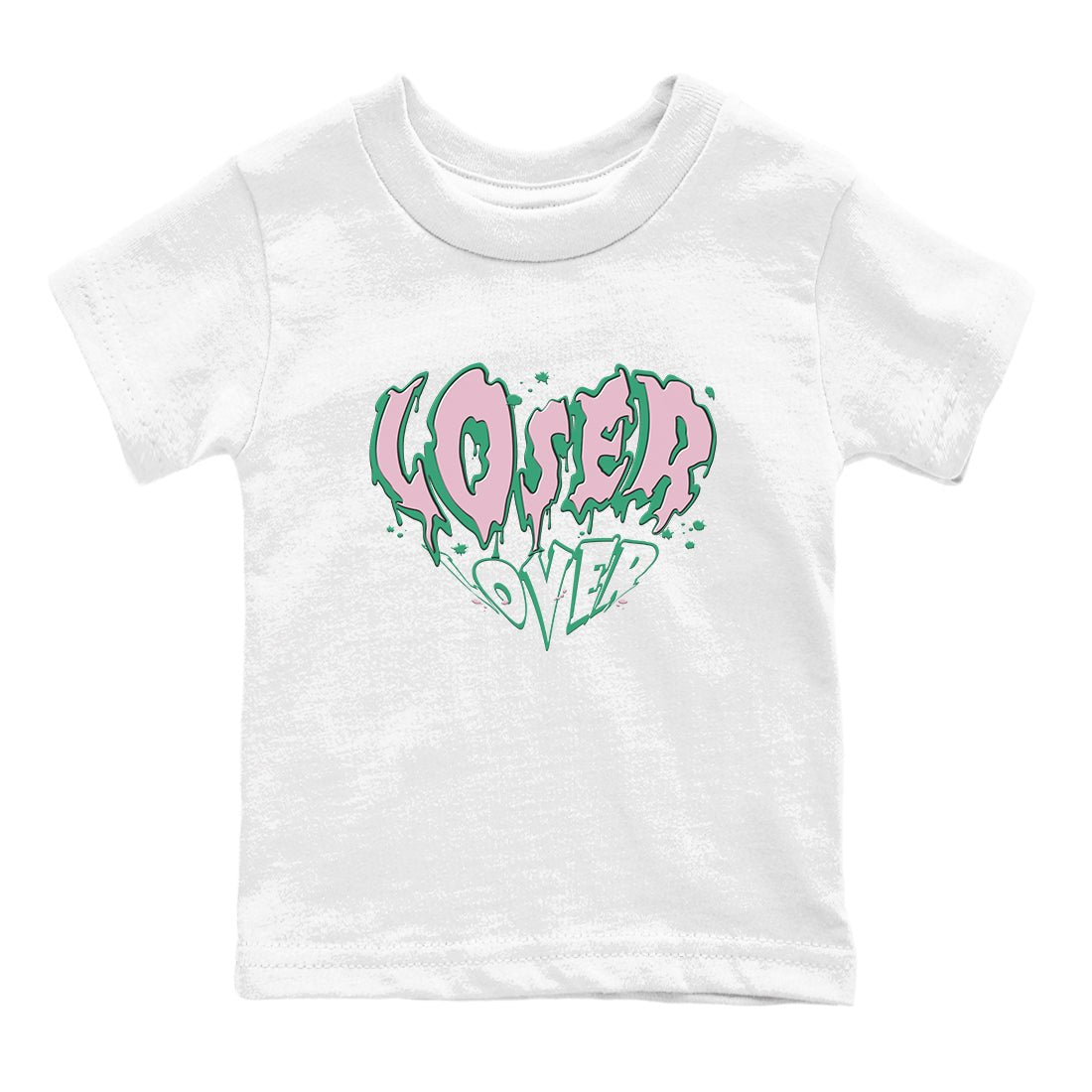 Dunk Low Medium Soft Pink Malachite shirt to match jordans Melting Loser Lover sneaker tees Dunk Retro SE Medium Soft Pink Malachite SNRT sneaker release tees baby toddler White 2 cotton Shirt
