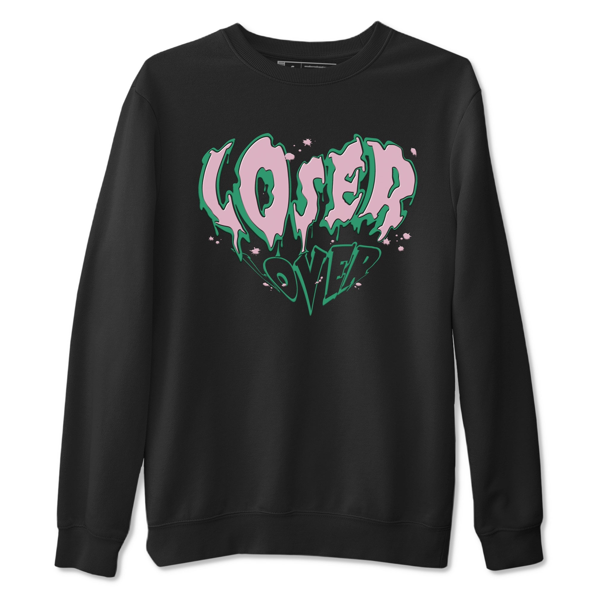 Dunk Low Medium Soft Pink Malachite shirt to match jordans Melting Loser Lover sneaker tees Dunk Retro SE Medium Soft Pink Malachite SNRT Sneaker Release Tees unisex cotton Black 2 crew neck shirt