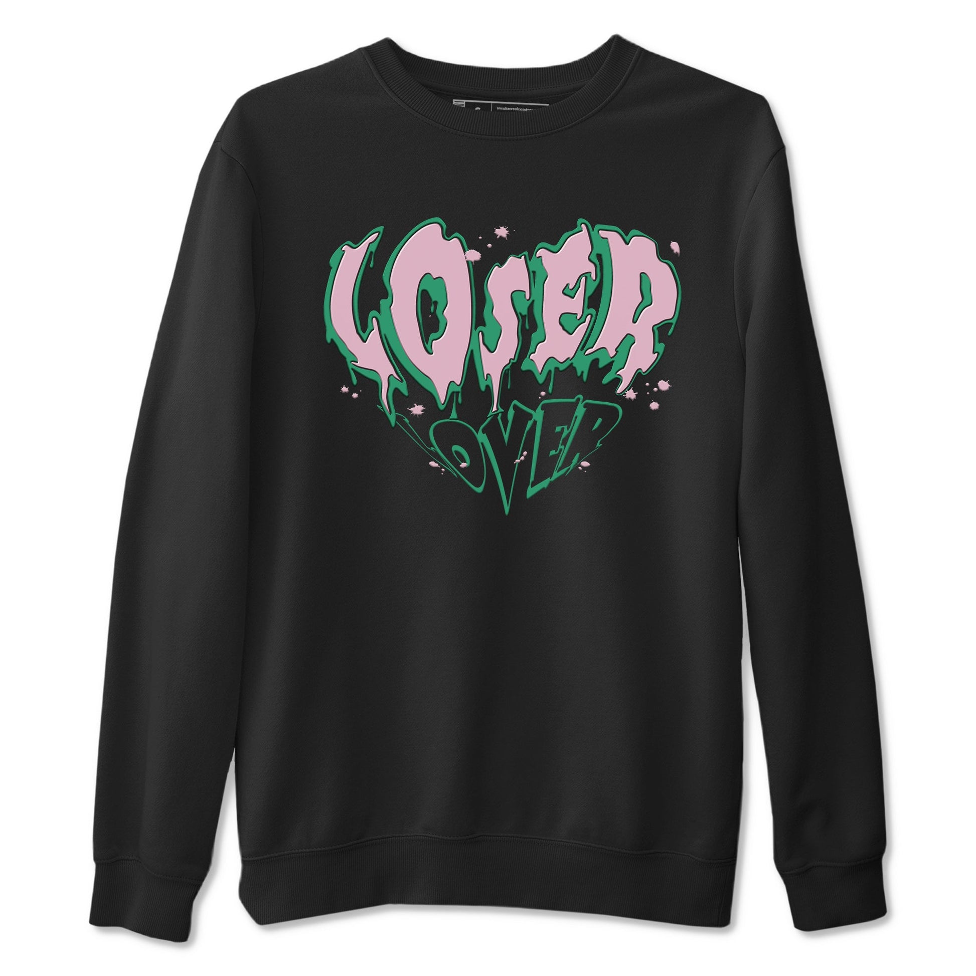 Dunk Low Medium Soft Pink Malachite shirt to match jordans Melting Loser Lover sneaker tees Dunk Retro SE Medium Soft Pink Malachite SNRT Sneaker Release Tees unisex cotton Black 2 crew neck shirt