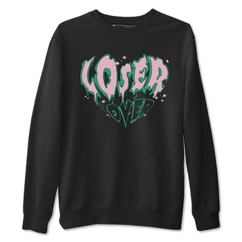 Dunk Low Medium Soft Pink Malachite shirt to match jordans Melting Loser Lover sneaker tees Dunk Retro SE Medium Soft Pink Malachite SNRT Sneaker Release Tees unisex cotton Black 2 crew neck shirt