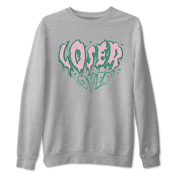 Dunk Low Medium Soft Pink Malachite shirt to match jordans Melting Loser Lover sneaker tees Dunk Retro SE Medium Soft Pink Malachite SNRT Sneaker Release Tees unisex cotton Heather Grey 2 crew neck shirt