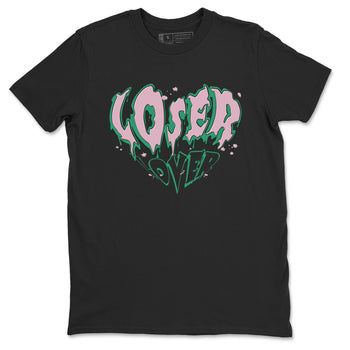 Dunk Low Medium Soft Pink Malachite shirt to match jordans Melting Loser Lover sneaker tees Dunk Retro SE Medium Soft Pink Malachite SNRT Sneaker Release Tees unisex cotton Black 2 crew neck shirt