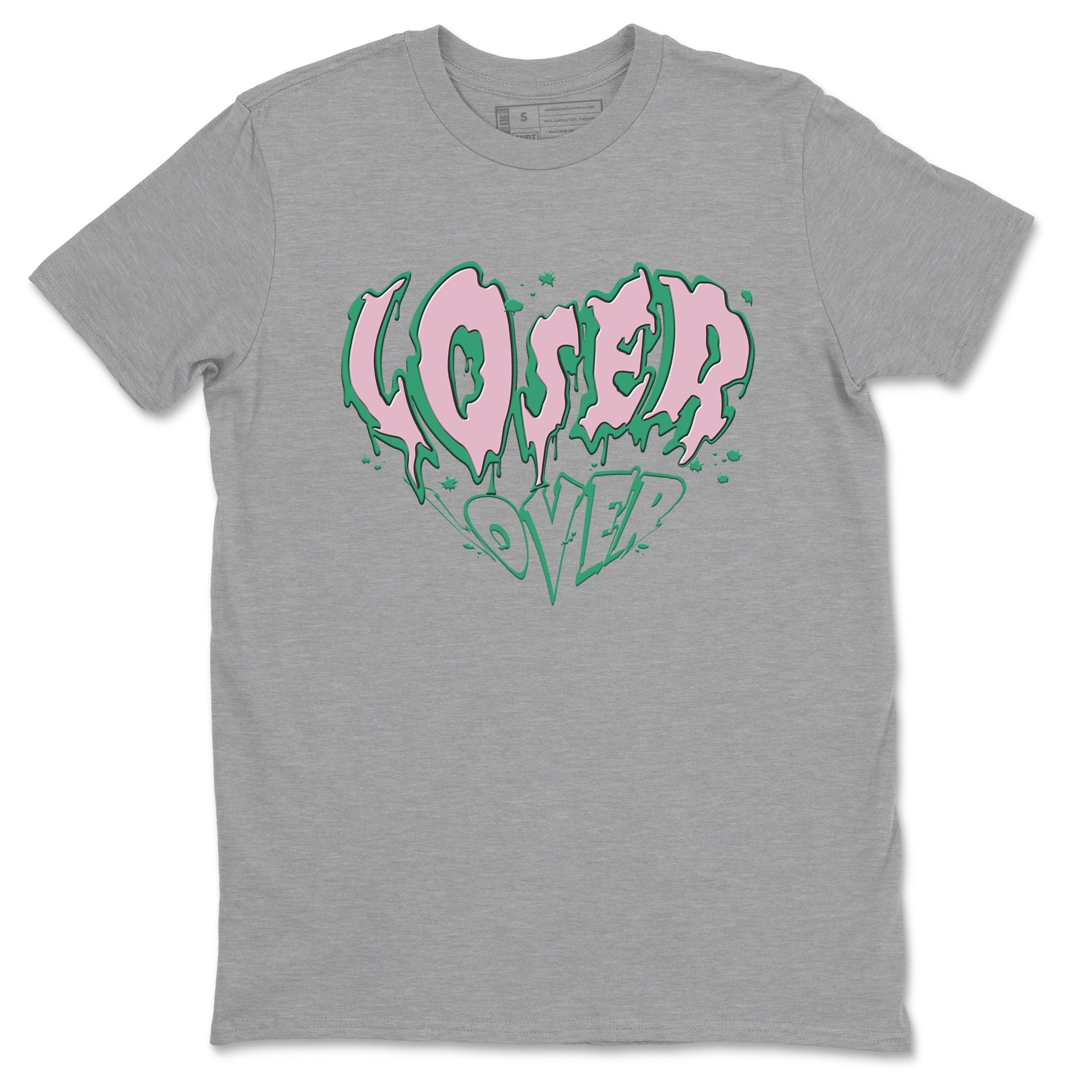 Dunk Low Medium Soft Pink Malachite shirt to match jordans Melting Loser Lover sneaker tees Dunk Retro SE Medium Soft Pink Malachite SNRT Sneaker Release Tees unisex cotton Heather Grey 2 crew neck shirt
