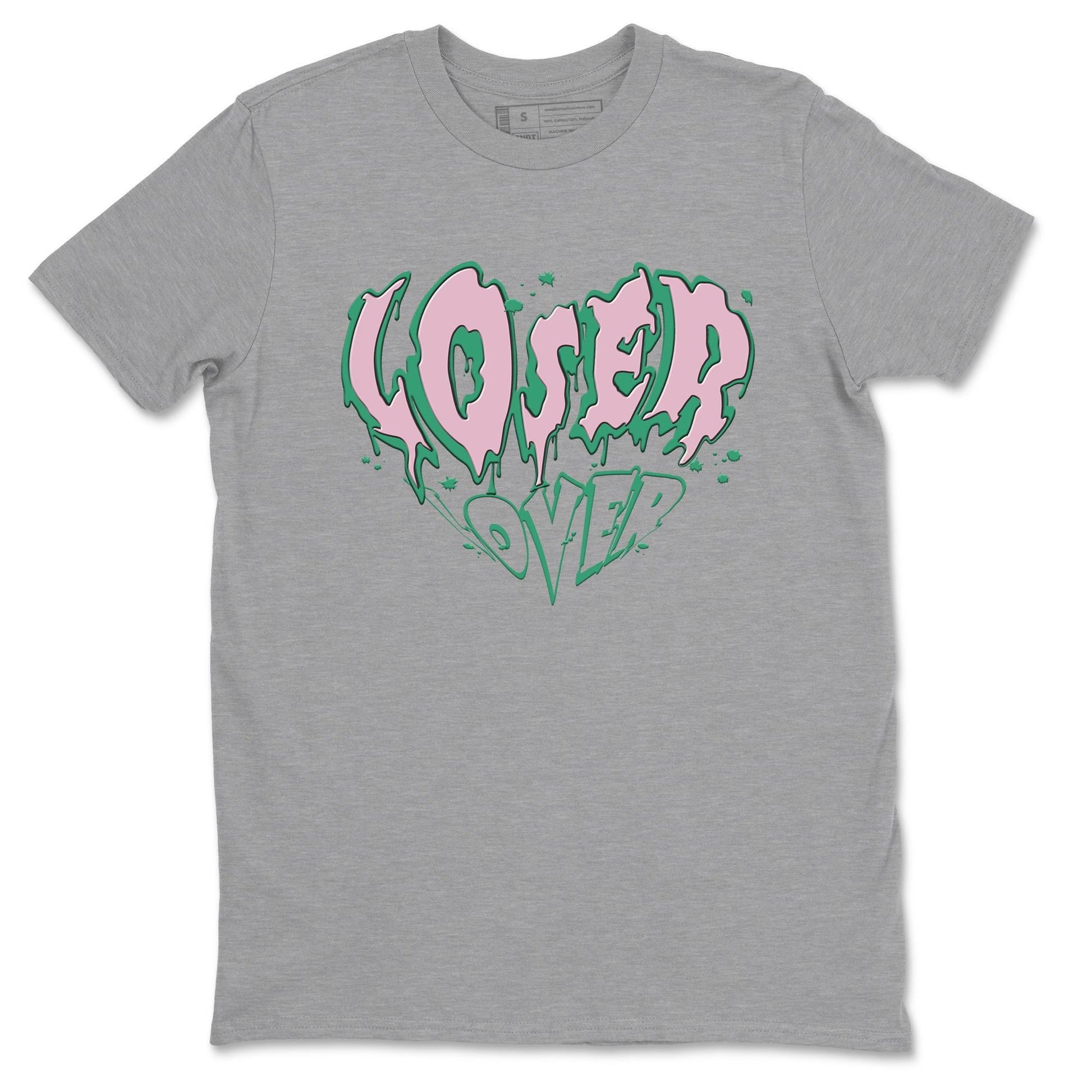Dunk Low Medium Soft Pink Malachite shirt to match jordans Melting Loser Lover sneaker tees Dunk Retro SE Medium Soft Pink Malachite SNRT Sneaker Release Tees unisex cotton Heather Grey 2 crew neck shirt