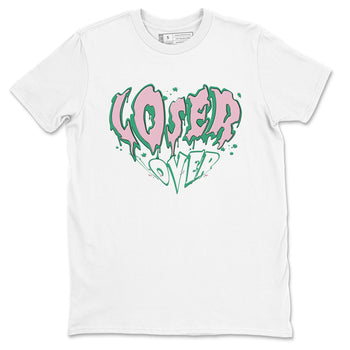 Dunk Low Medium Soft Pink Malachite shirt to match jordans Melting Loser Lover sneaker tees Dunk Retro SE Medium Soft Pink Malachite SNRT Sneaker Release Tees unisex cotton White 2 crew neck shirt