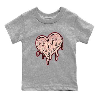 3s Valentines Day shirts to match jordans Melting Love Heart best t shirts to wear with jordans Air Jordan 3 Valentines Day match shoes to clothes SNRT Sneaker Tees Youth Baby Heather Grey 2 tee
