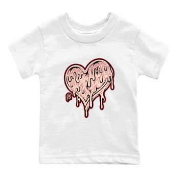 3s Valentines Day shirts to match jordans Melting Love Heart best t shirts to wear with jordans Air Jordan 3 Valentines Day match shoes to clothes SNRT Sneaker Tees Youth Baby White 2 tee