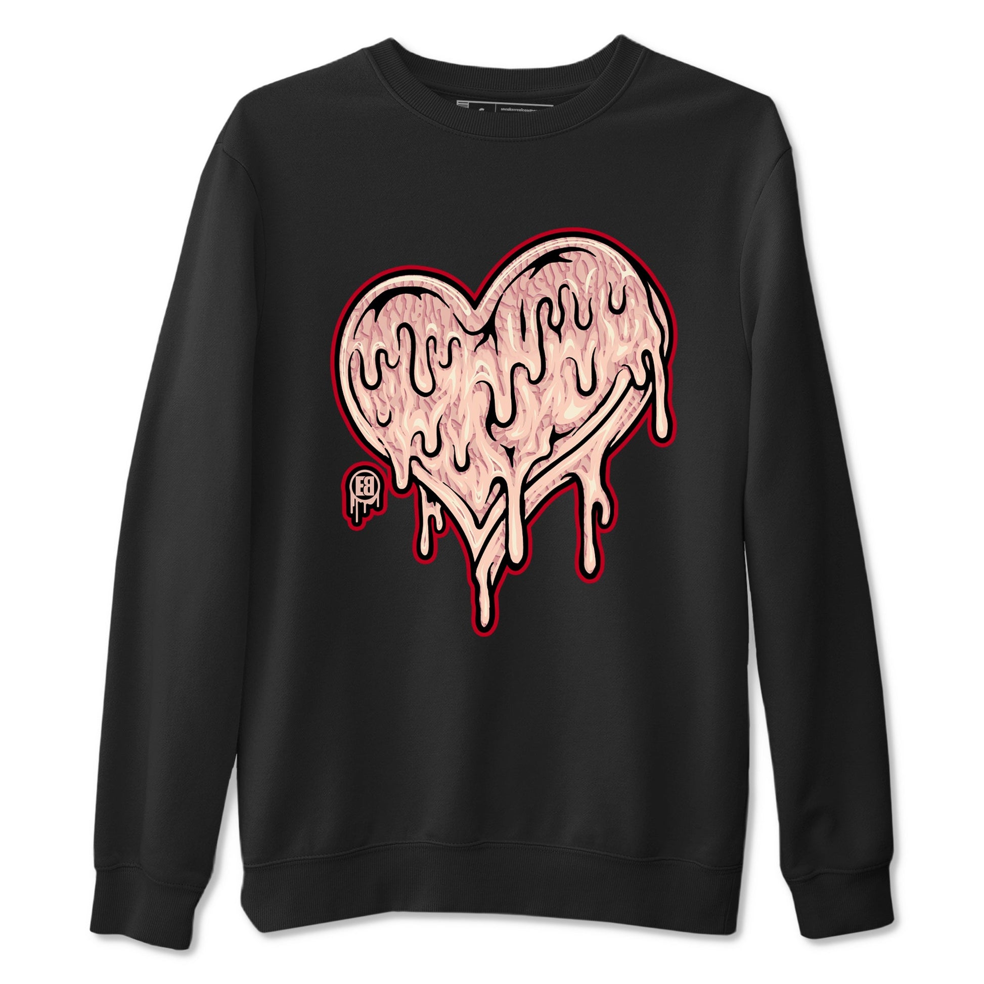 3s Valentines Day shirts to match jordans Melting Love Heart best t shirts to wear with jordans Air Jordan 3 Valentines Day match shoes to clothes SNRT Sneaker Tees unisex cotton Black 2 shirts