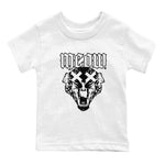 Air Jordan 5 Retro Black Cat Shirts To Match Jordans Meow Sneaker Shirts 5 Black Cat SNRT Sneaker Release Tees Baby Youth Toddler White 2 crew neck shirts