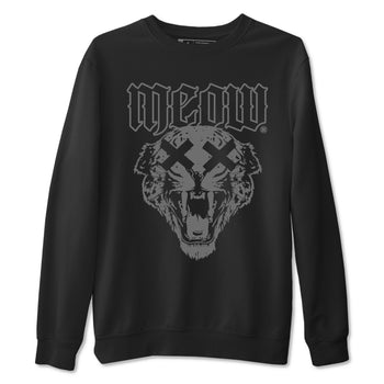 Air Jordan 5 Retro Black Cat Shirts To Match Jordans Meow Sneaker Shirts 5 Black Cat SNRT Sneaker Release Tees Unisex Cotton Crew Neck Black 2 crew neck shirts