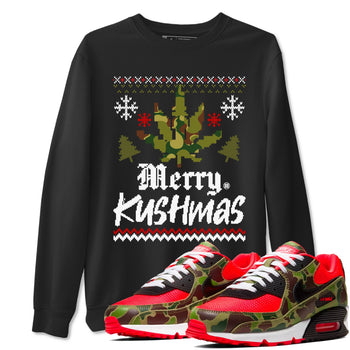 Air Max 90 Reverse Duck Camo t-shirts to match sneakers Merry Kushmas sneaker match tees Air Max 90 Reverse Duck Camo match shoes to clothes SNRT Sneaker Tees unisex cotton Black 1 shirts