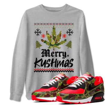 Air Max 90 Reverse Duck Camo t-shirts to match sneakers Merry Kushmas sneaker match tees Air Max 90 Reverse Duck Camo match shoes to clothes SNRT Sneaker Tees unisex cotton Heather Grey 1 shirts