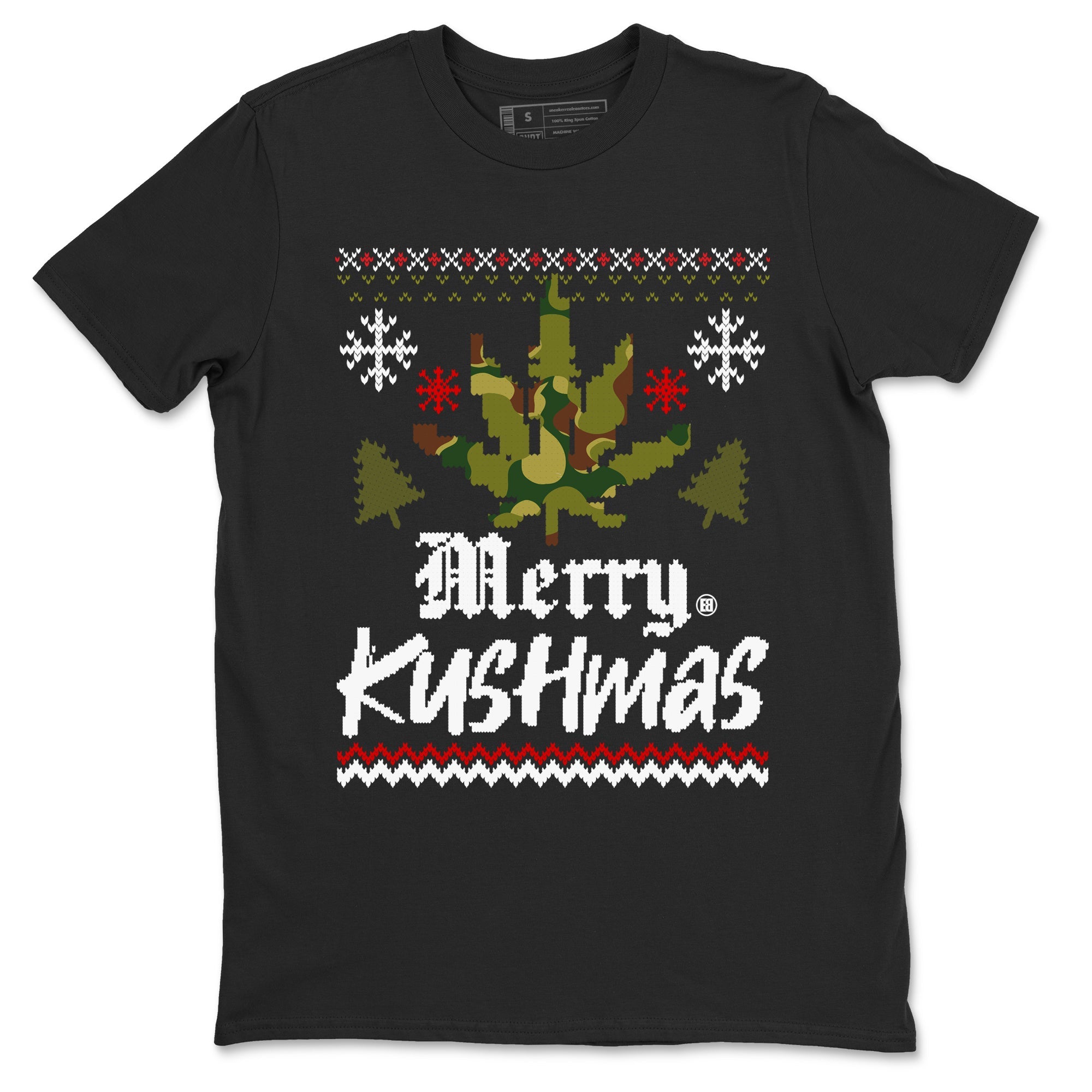 Air Max 90 Reverse Duck Camo t-shirts to match sneakers Merry Kushmas sneaker match tees Air Max 90 Reverse Duck Camo match shoes to clothes SNRT Sneaker Tees unisex cotton Black 2 shirts