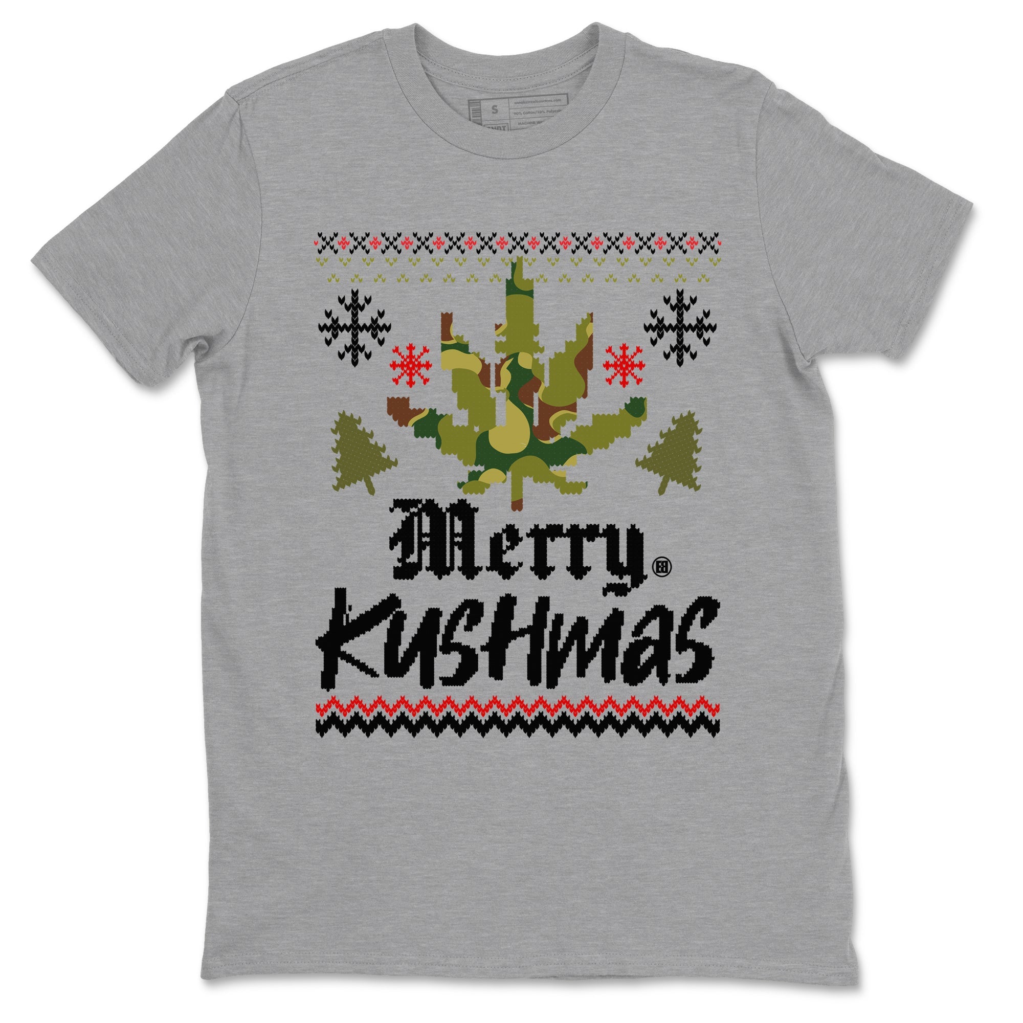 Air Max 90 Reverse Duck Camo t-shirts to match sneakers Merry Kushmas sneaker match tees Air Max 90 Reverse Duck Camo match shoes to clothes SNRT Sneaker Tees unisex cotton Heather Grey 2 shirts