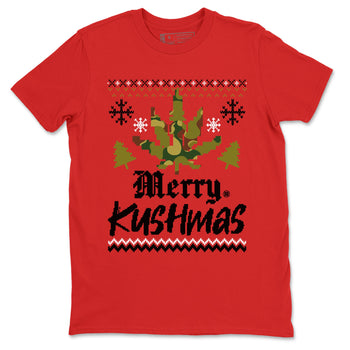 Air Max 90 Reverse Duck Camo t-shirts to match sneakers Merry Kushmas sneaker match tees Air Max 90 Reverse Duck Camo match shoes to clothes SNRT Sneaker Tees unisex cotton Red 2 shirts