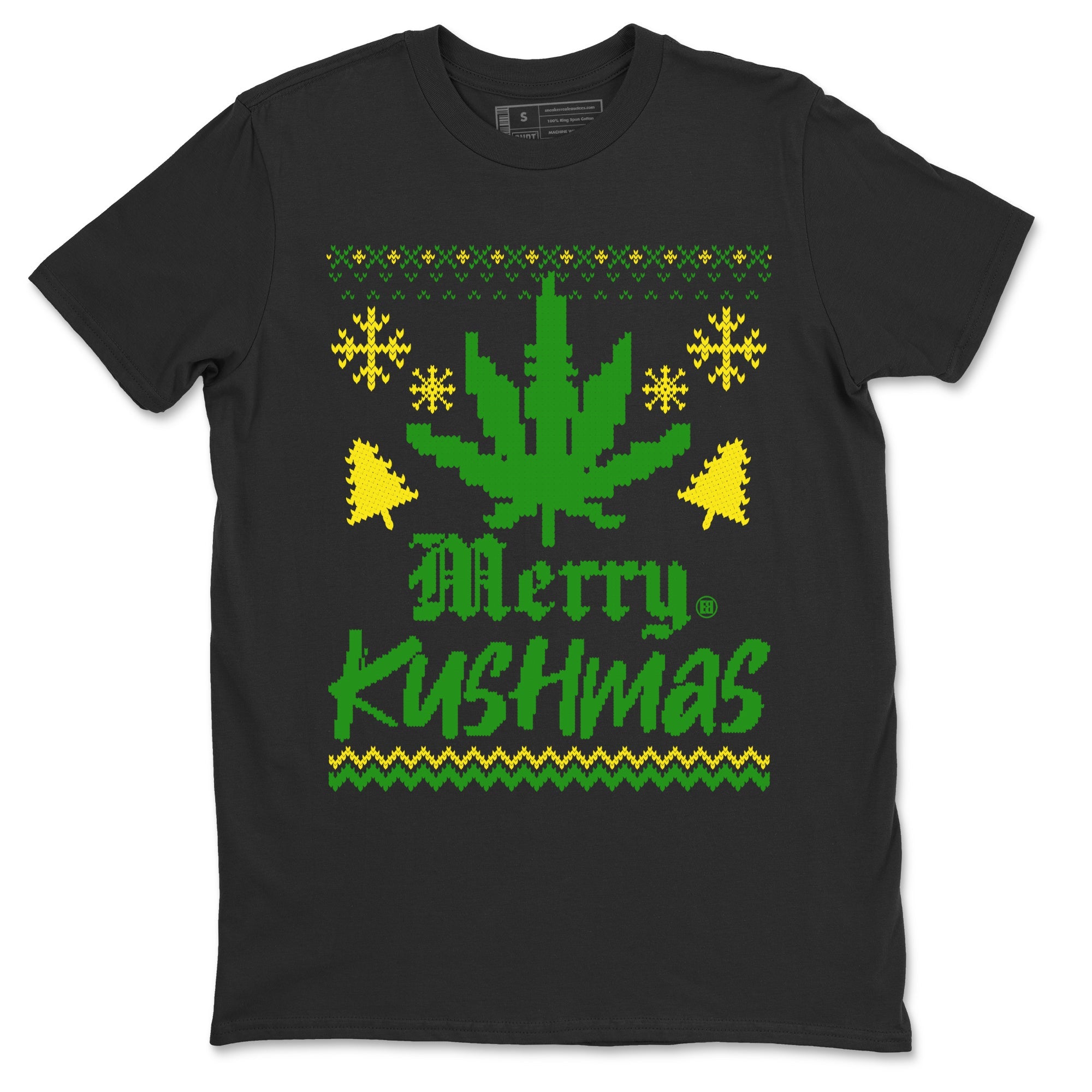 Dunk Reverse Brazil t-shirts to match sneakers Merry Kushmas sneaker match tees Dunk Reverse Brazil match shoes to clothes SNRT Sneaker Tees unisex cotton Black 2 shirts