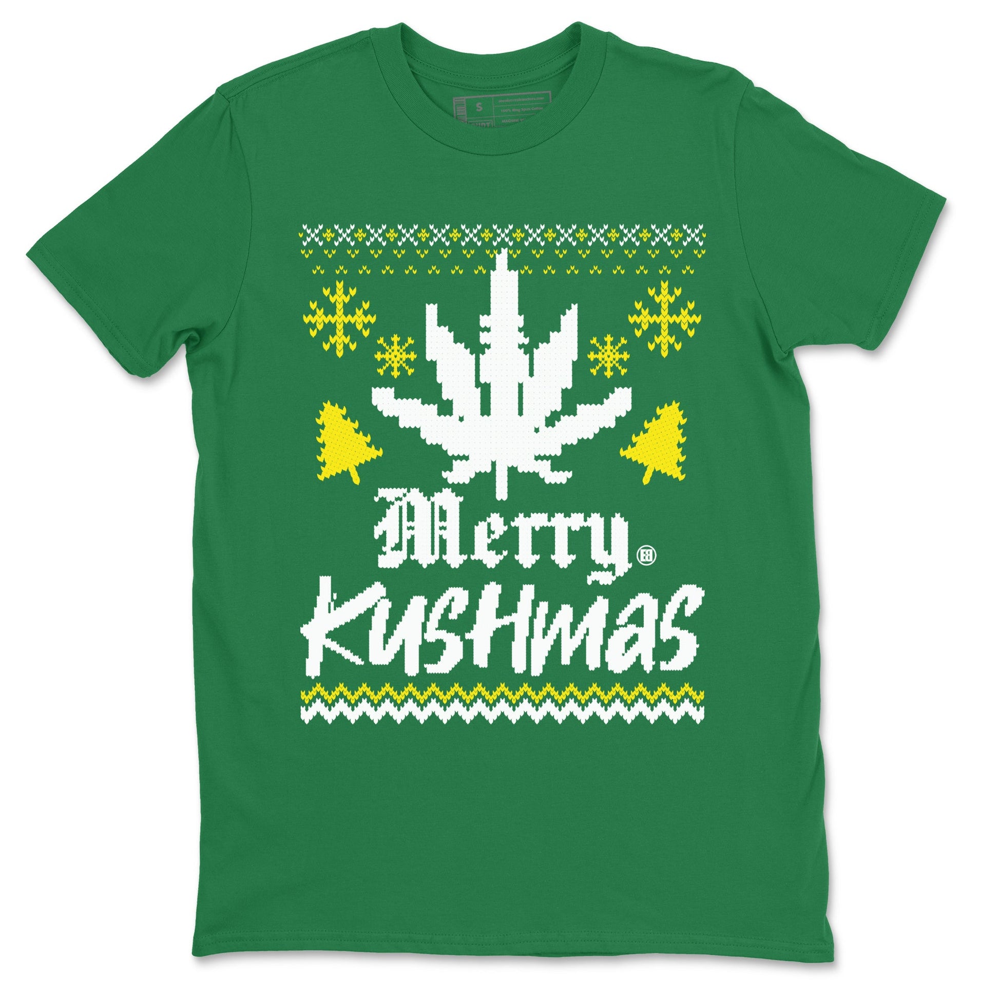 Dunk Reverse Brazil t-shirts to match sneakers Merry Kushmas sneaker match tees Dunk Reverse Brazil match shoes to clothes SNRT Sneaker Tees unisex cotton Kelly Green 2 shirts