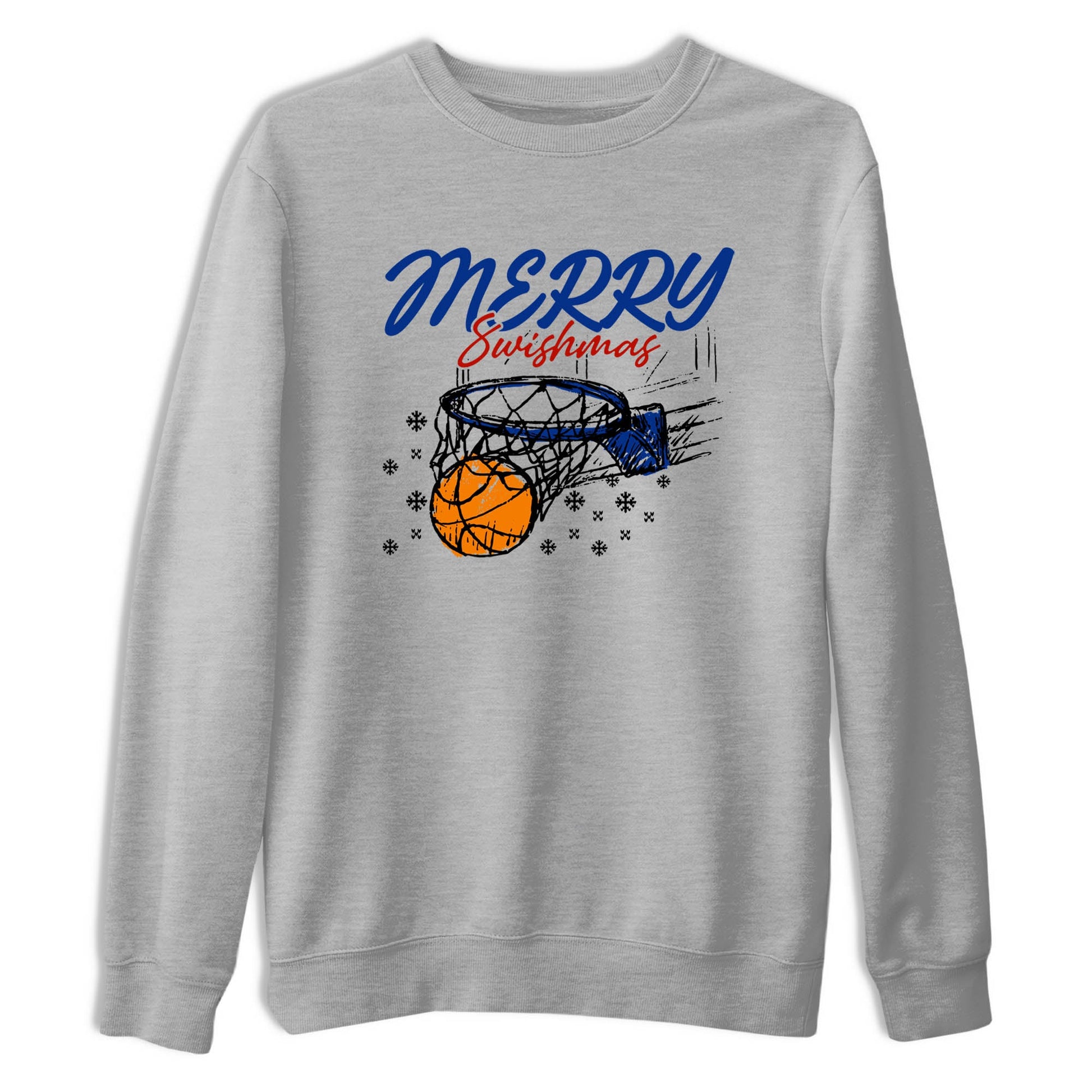 Sneaker Threads – Sneaker Tees To Match Air Jordan 11 Rare Air – Merry Swishmas Graphic Tee Heather Grey 2. Perfect for Jordan releases 2025 colorways.