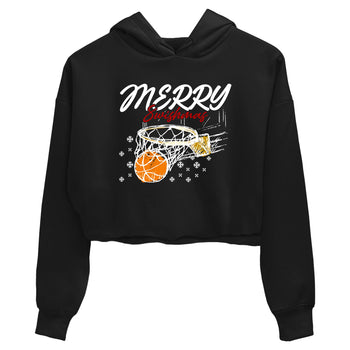 Sneaker Threads – Sneaker Tees To Match Air Jordan 12 Taxi – Merry Swishmas Crop Tee Black 2. Perfect for Jordan releases 2025 colorways.