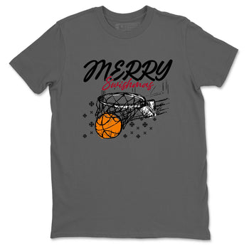 Sneaker Threads – Basketball Graphic T shirt Air Jordan 8 Bunny – Merry Swishmas Graphic Tee Cool Grey 2. Perfect for Jordan releases 2025 colorways.