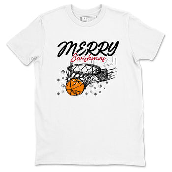 Sneaker Threads – Basketball Graphic T shirt Air Jordan 8 Bunny – Merry Swishmas Graphic Tee White 2. Perfect for Jordan releases 2025 colorways.