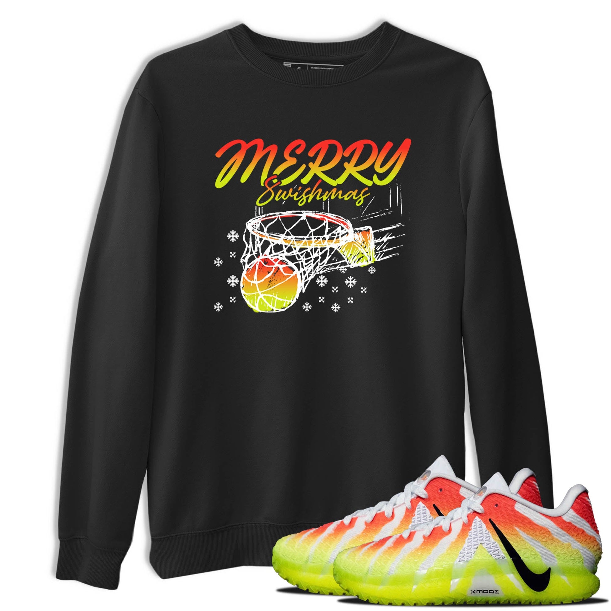 Sneaker Threads – Sneaker Tees To Match Nike JA 3 Under The Christmas Tree – Merry Swishmas Graphic Tee Black 1. Perfect for Jordan releases 2025 colorways. Perfect for Ja Morant sneaker releases and Christmas 2025 colorways.
