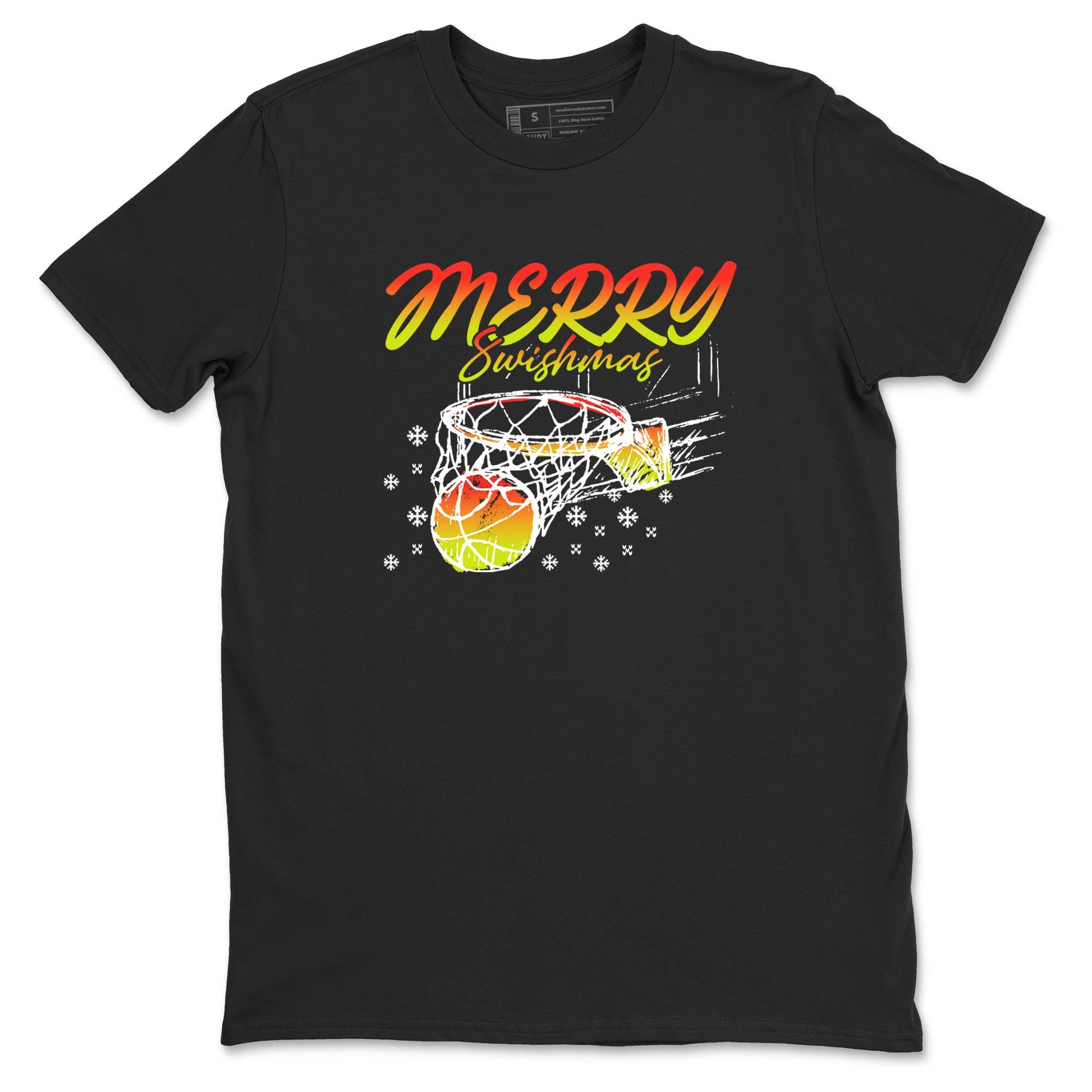 Sneaker Threads – Sneaker Tees To Match Nike JA 3 Under The Christmas Tree – Merry Swishmas Graphic Tee Black 2. Perfect for Jordan releases 2025 colorways. Perfect for Ja Morant sneaker releases and Christmas 2025 colorways.