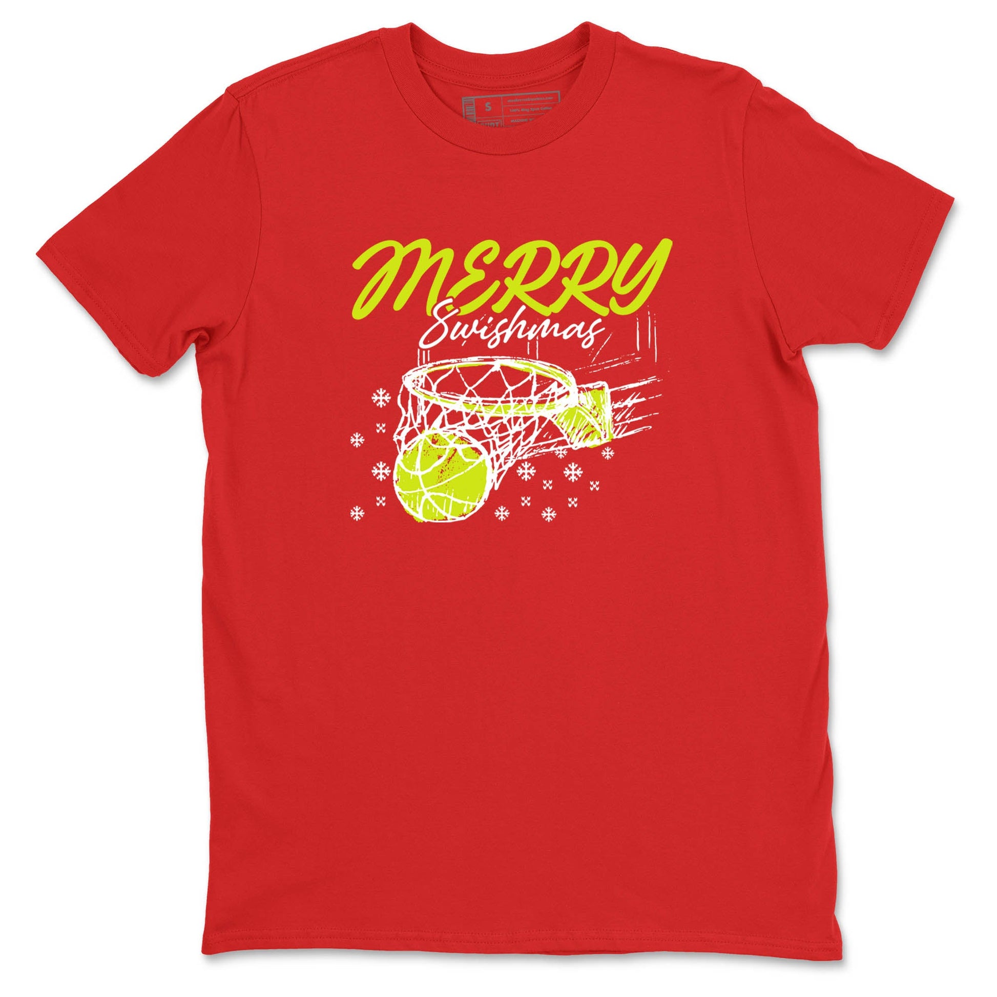 Sneaker Threads – Sneaker Tees To Match Nike JA 3 Under The Christmas Tree – Merry Swishmas Graphic Tee Red 2. Perfect for Jordan releases 2025 colorways. Perfect for Ja Morant sneaker releases and Christmas 2025 colorways.