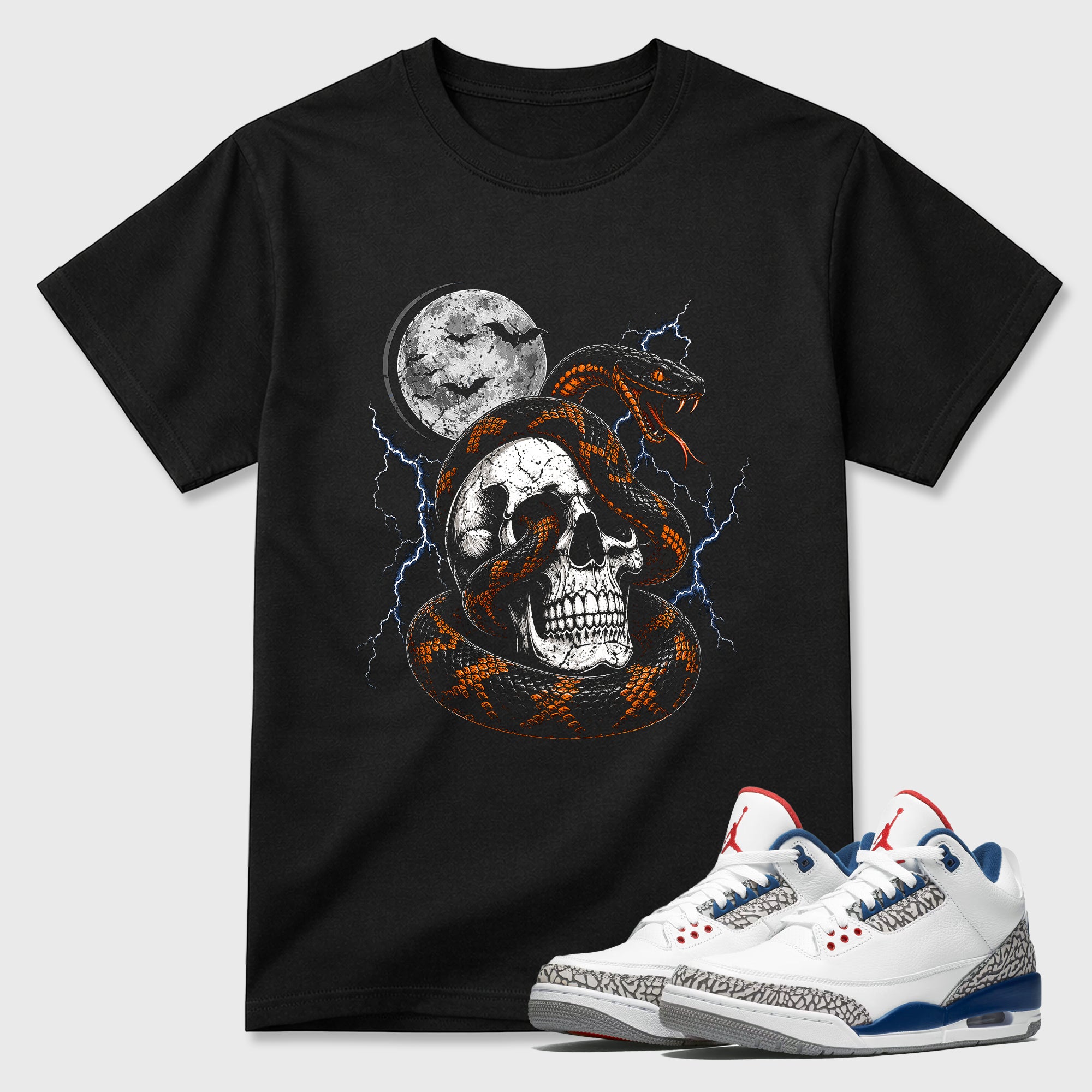 Midnight Coil Graphic T-Shirt featuring original streetwear artwork designed to match the Halloween. Black 1 Graphic T-Shirt.