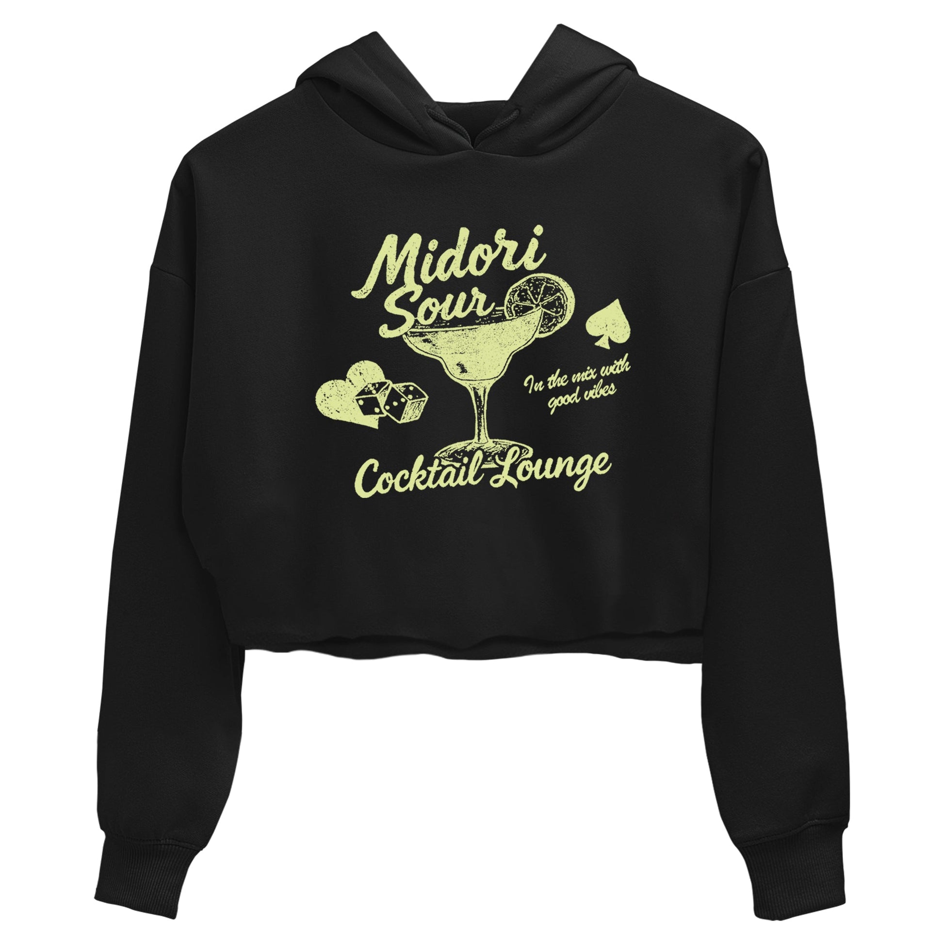 Sneaker match tees – Streetwear Graphic Tees Air Jordan 5 Luminous Green Sneakers – Midori Sour Graphic Crop T-Shirt Black 2
