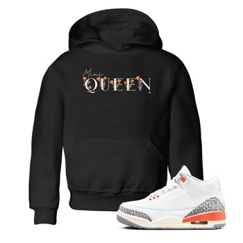 3s Georgia Peach shirt to match jordans Mini Queen sneaker tees Air Jordan 3 Georgia Peach SNRT sneaker release tees baby toddler Black 1 cotton Shirt