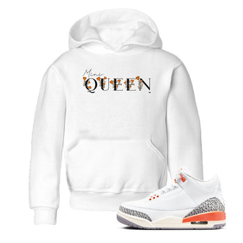 3s Georgia Peach shirt to match jordans Mini Queen sneaker tees Air Jordan 3 Georgia Peach SNRT sneaker release tees baby toddler White 1 cotton Shirt