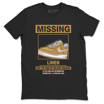 AF1 Linen shirts to match jordans Missing Sneaker sneaker match tees Air Force 1 Linen match shoes to clothes SNRT Sneaker Tees unisex cotton Black 2 shirts