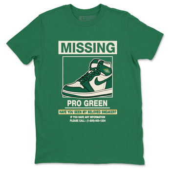 Sneaker Threads – Sneaker Tees To Match Air Jordan 1 Pro Green – Missing Sneaker Graphic Tee Kelly Green 2. Perfect for Jordan releases 2025 colorways.