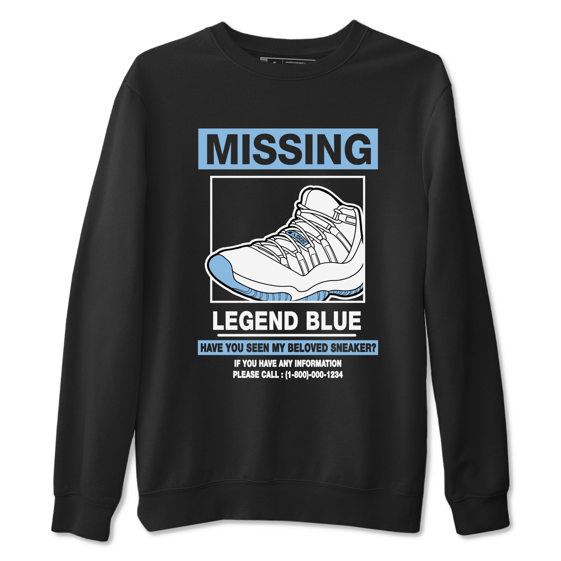 11s Legend Blue shirts to match jordans Missing Sneaker best t shirts to wear with jordans AJ11 Retro Legend Blue match shoes to clothes SNRT Sneaker Tees unisex cotton Black 2 shirts