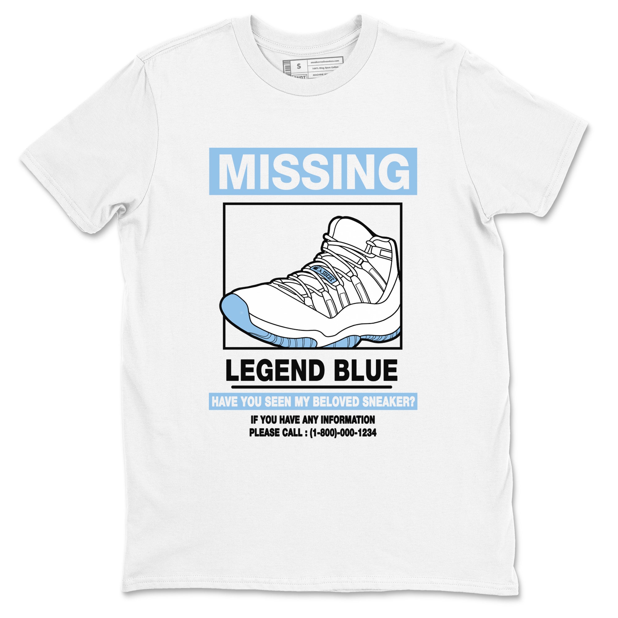 11s Legend Blue shirts to match jordans Missing Sneaker best t shirts to wear with jordans AJ11 Retro Legend Blue match shoes to clothes SNRT Sneaker Tees unisex cotton White 2 shirts