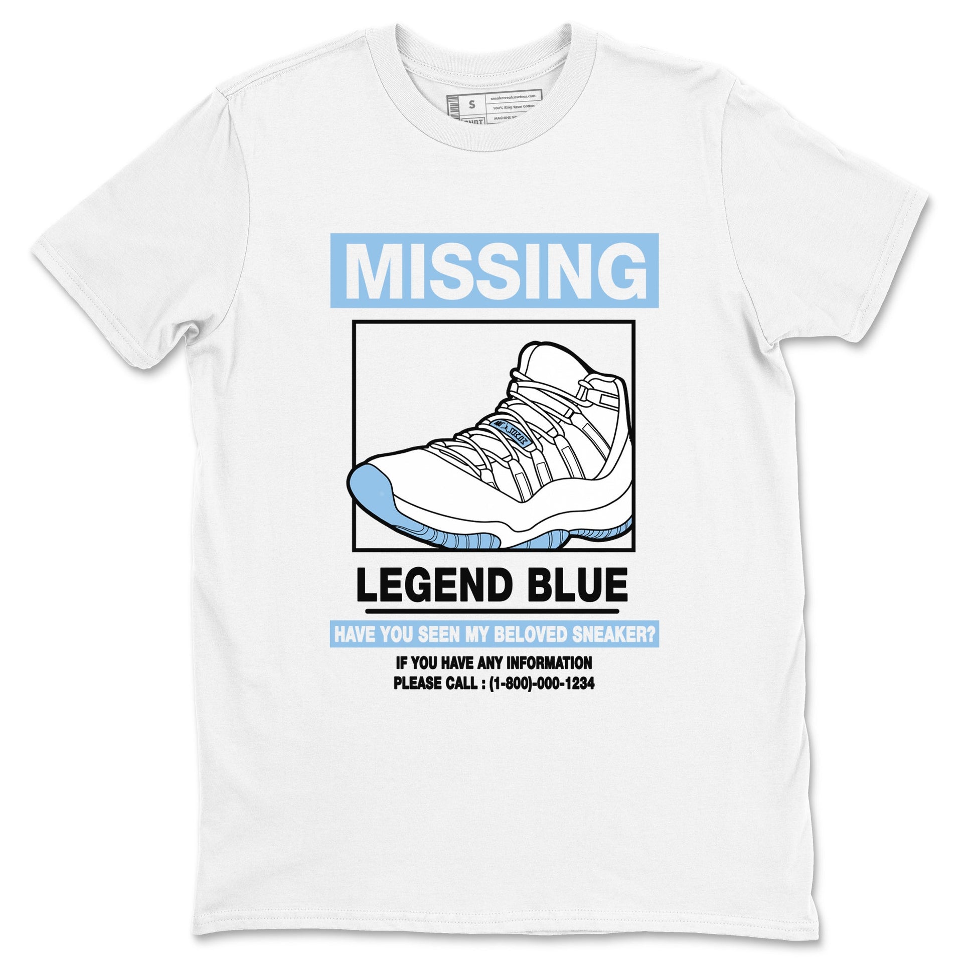 11s Legend Blue shirts to match jordans Missing Sneaker best t shirts to wear with jordans AJ11 Retro Legend Blue match shoes to clothes SNRT Sneaker Tees unisex cotton White 2 shirts
